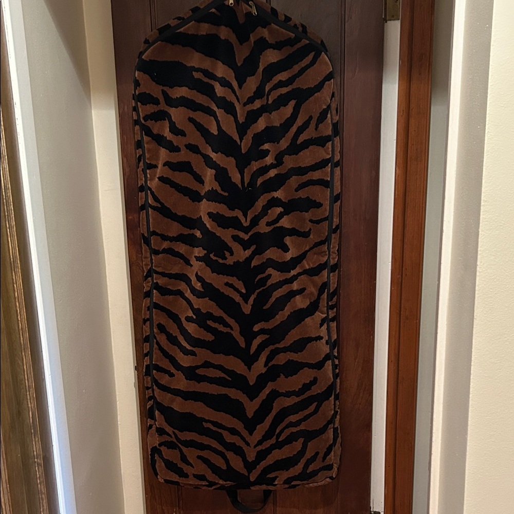 Tiger Print Garment Bag